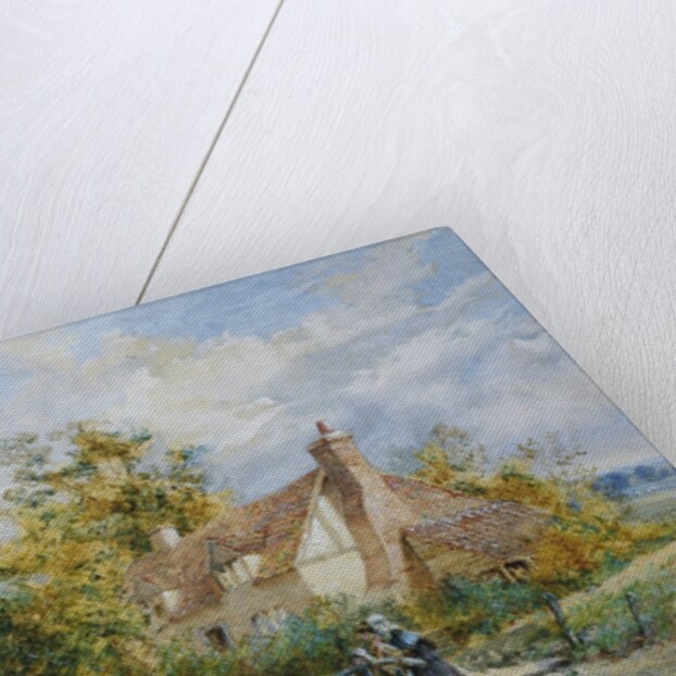 Witley Common, Surrey (Artist's House) by Myles Birket Foster