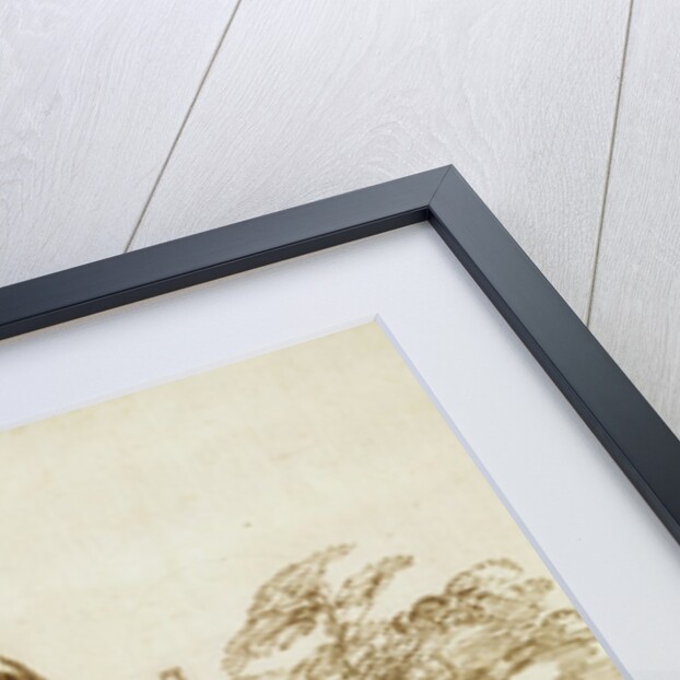 Ink Drawing of a Male Bather by Guercino