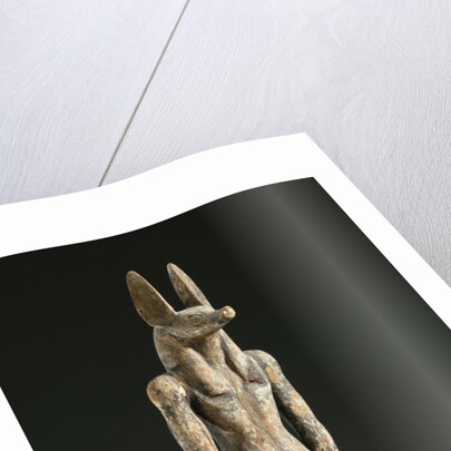 Egyptian New Kingdom Statue of Anubis by Anonymous