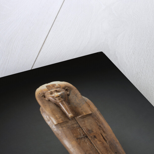 Egyptian Wood Sarcophagus Lid Dating Dating from the Egyptian Thirtieth Dynasty to Early Ptolemaic Period by Anonymous