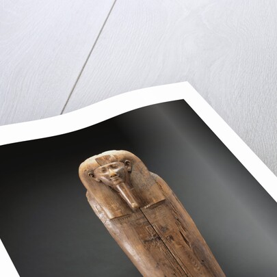 Egyptian Wood Sarcophagus Lid Dating Dating from the Egyptian Thirtieth Dynasty to Early Ptolemaic Period by Anonymous
