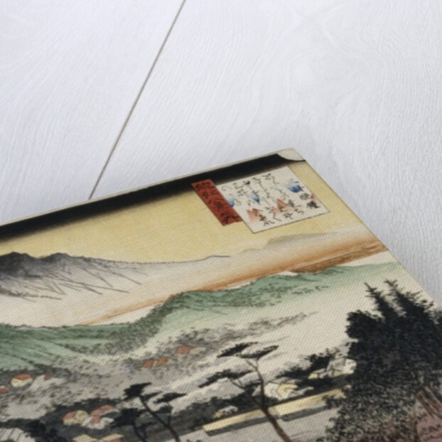 Evening Bell at Miidera, from the Series Eight Views of Lake Biwa by Utagawa Hiroshige