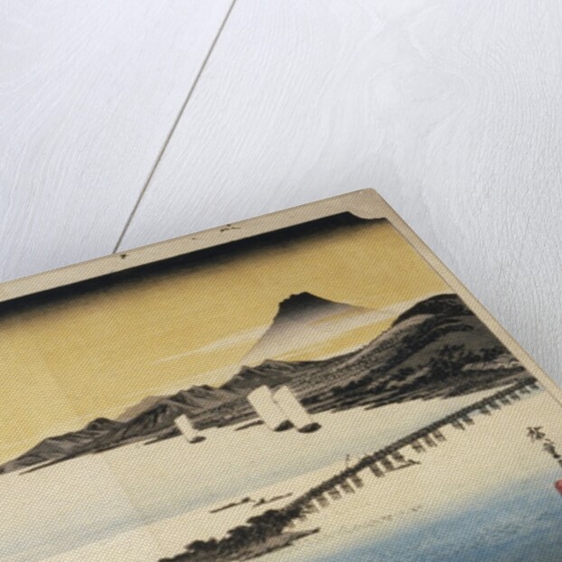 Sunset at Seta, from the Series Eight Views of Lake Biwa by Utagawa Hiroshige