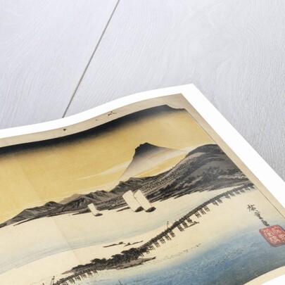 Sunset at Seta, from the Series Eight Views of Lake Biwa by Utagawa Hiroshige