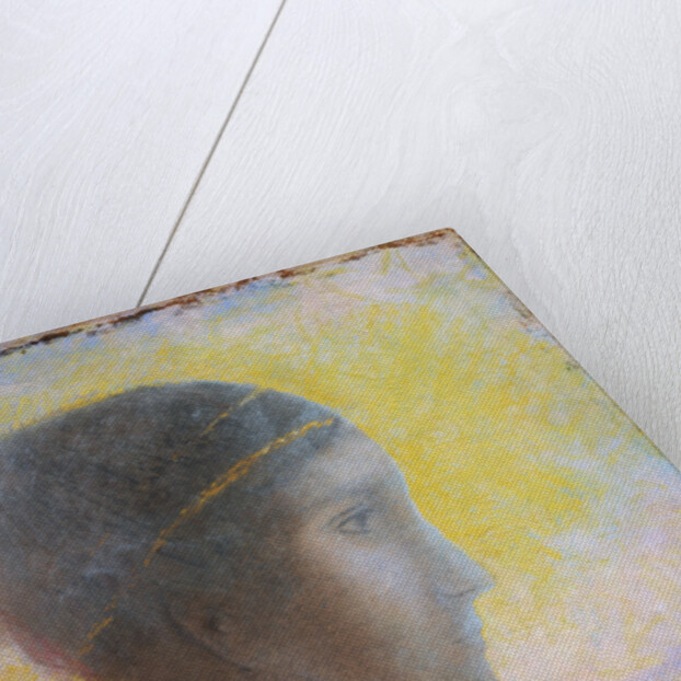 Head of a Young Woman in Profile by Odilon Redon