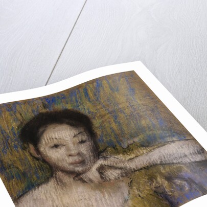 Bust of a Woman, with Chin Resting on Left Hand by Edgar Degas