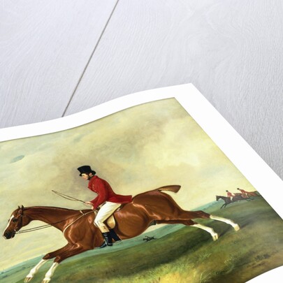 Portrait of George Payne of Sulby on His Chestnut Hunter, "The Clipper" with the Pytchley at Full Cry by John Ferneley