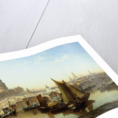 A View of St. Paul's Cathedral from the River Thames by Anonymous