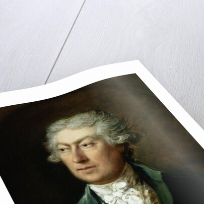 Portrait of the Artist, Bust Length in a Green Coat and White Stock by Thomas Gainsborough