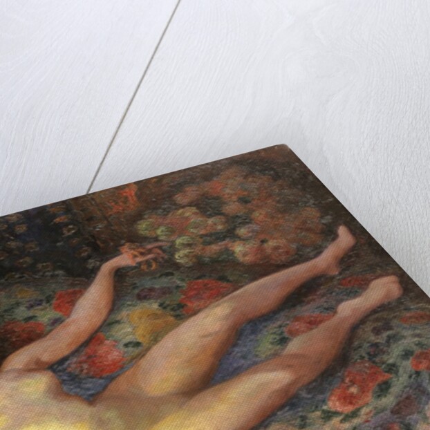 Nude with the Blue Lamp by Felix Bracquemond