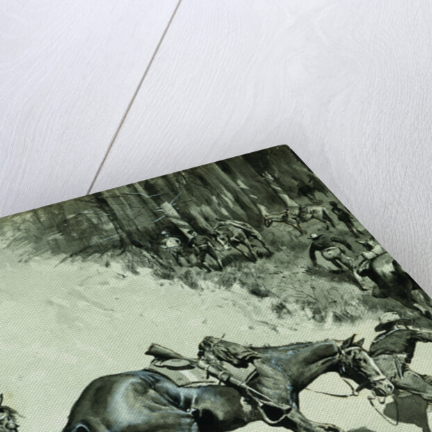 Crossing a Dangerous Place by Frederic Remington