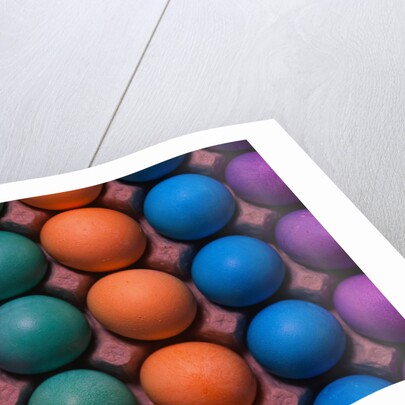 Rainbow-Colored Easter Eggs by Anonymous
