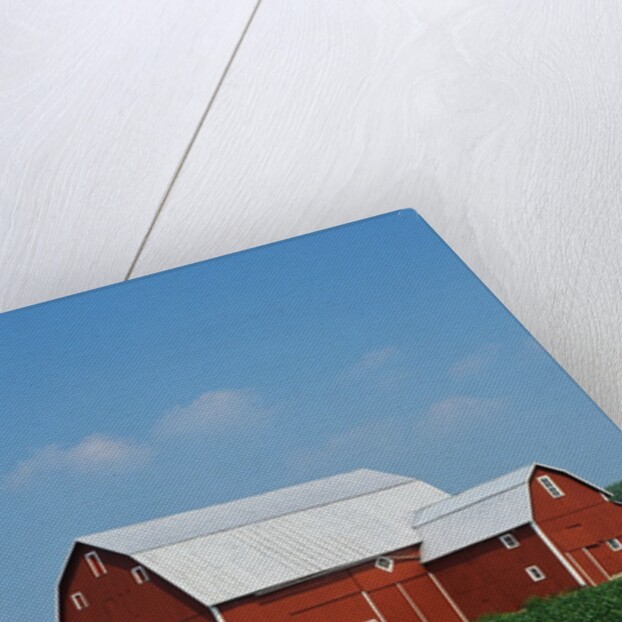 Barn and Corn Field by Anonymous