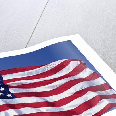 American Flag Blowing in the Wind by Anonymous