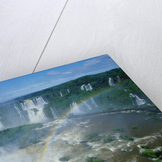 Iguazu Waterfalls and Rainbow. by Anonymous
