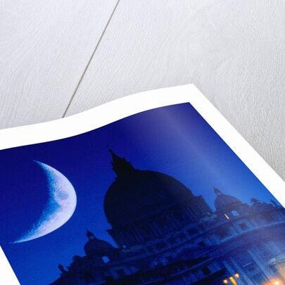 St. Peter's Basilica at Night by Anonymous
