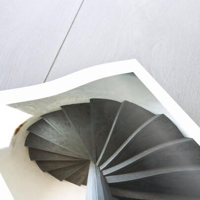 Spiral Staircase Inside Lighthouse by Anonymous