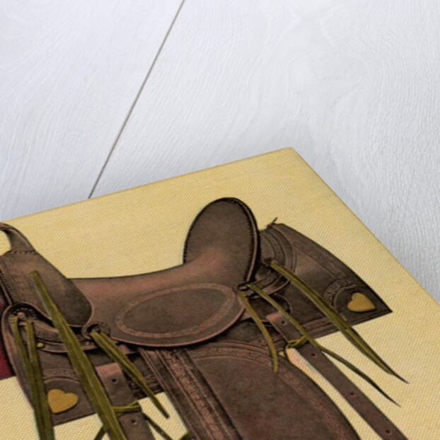 Postcard of a Horse Saddle by Anonymous