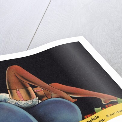 When the Day is Done, and My Work is Through, I Relax for Awhile, and Dream of You Postcard by Anonymous