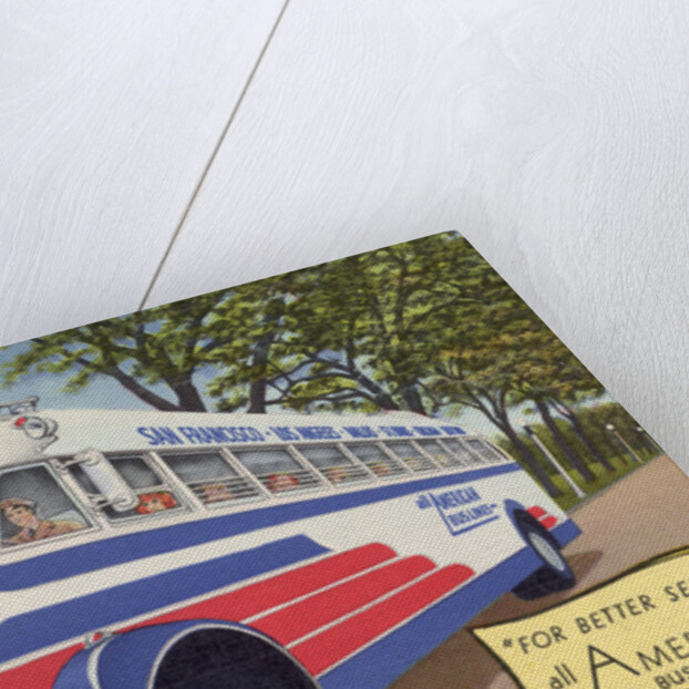 Advertisement for All-American Bus Lines by Anonymous
