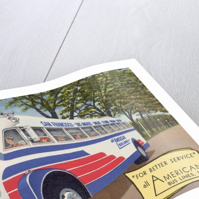 Advertisement for All-American Bus Lines by Anonymous