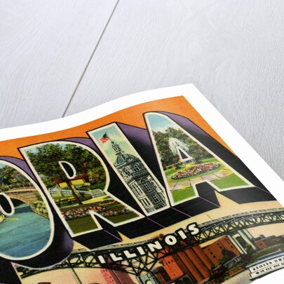 Greetings from Peoria, Illinois Postcard by Anonymous