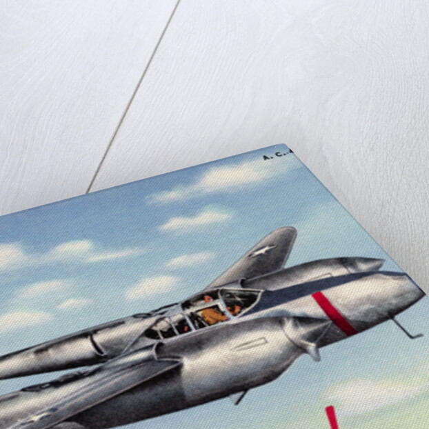 P-38 Lightning Interceptor by Anonymous