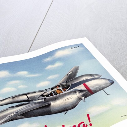 P-38 Lightning Interceptor by Anonymous