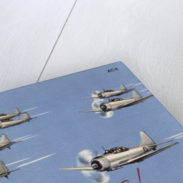 Dive Bombing Planes by Anonymous