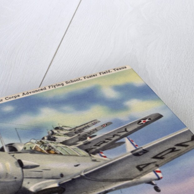 Trainer Planes on a Practice Flight by Anonymous