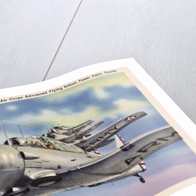 Trainer Planes on a Practice Flight by Anonymous