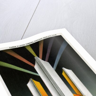 Three Fluted Towers at Chicago World's Fair Postcard by Anonymous