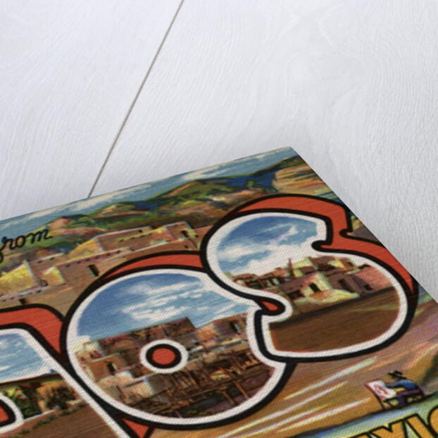Greetings from Taos, New Mexico Postcard by Anonymous