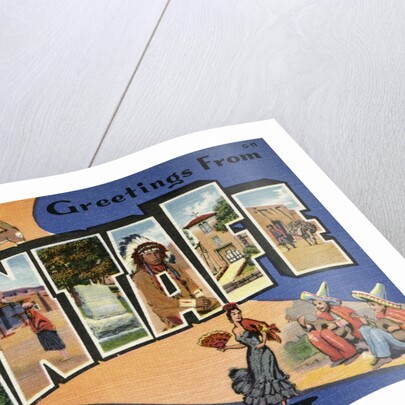 Greeting Card from Santa Fe, New Mexico by Anonymous