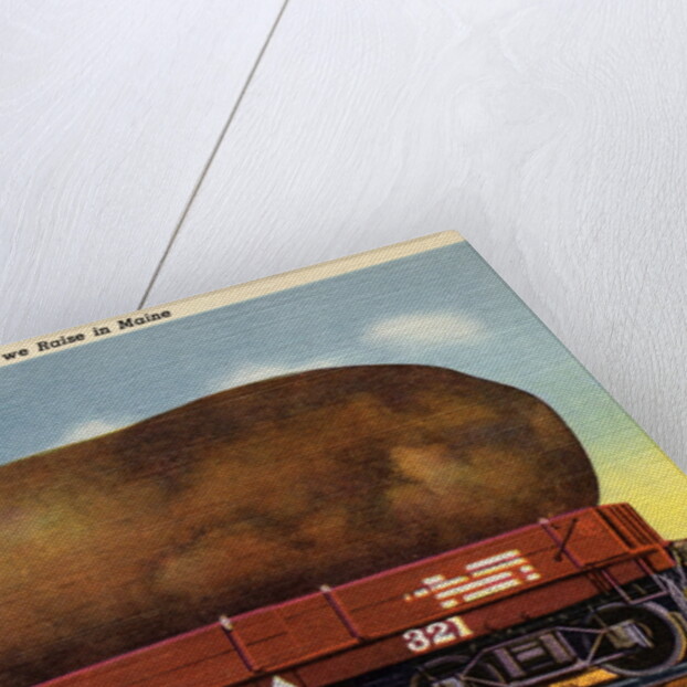 Giant Potato on a Train Car by Anonymous