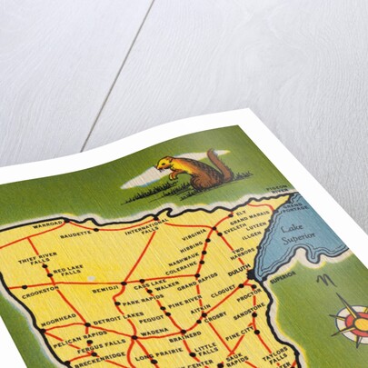 Minnesota State Map by Anonymous
