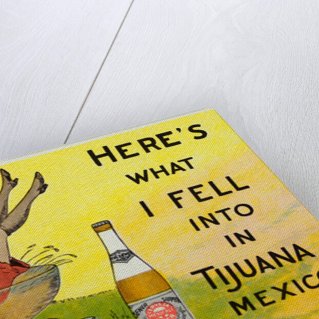 Woman Falling into Champagne Glass by Anonymous