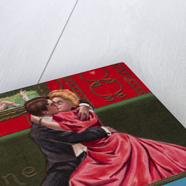 Postcard of Couple Embracing by Anonymous