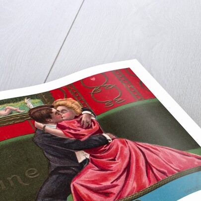 Postcard of Couple Embracing by Anonymous