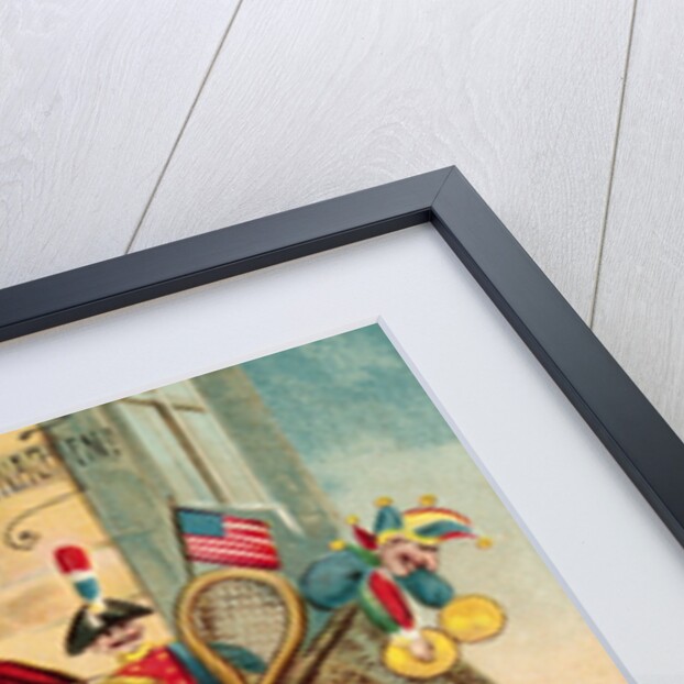 Postcard of Santa Claus Carrying Toys by Anonymous