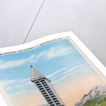 Postcard of L.C. Smith Building in Seattle by Anonymous