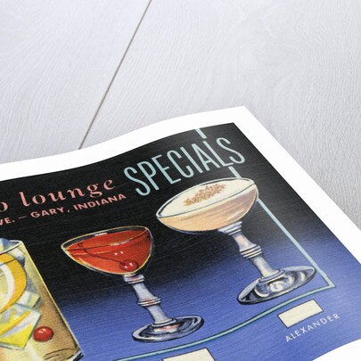 Flamingo Lounge Specials Menu and Drinks Card by Anonymous