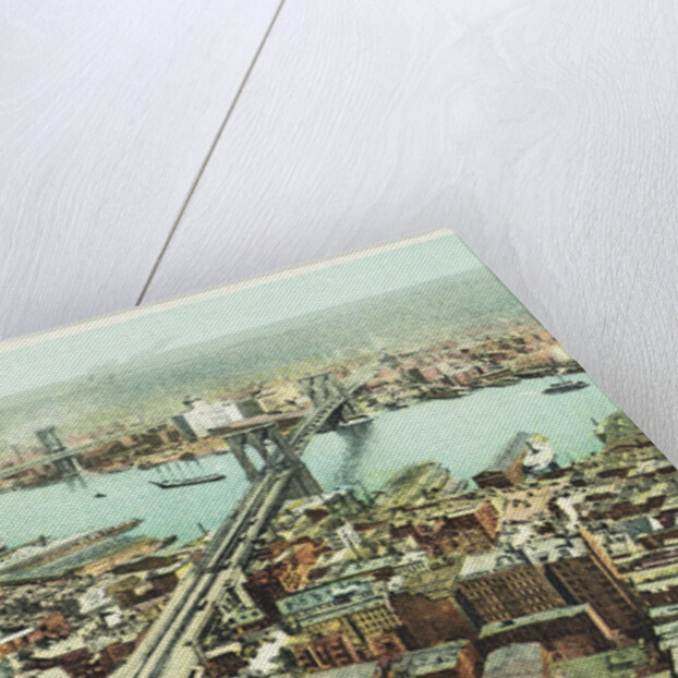 Brooklyn and Manhattan Bridges, New York Postcard by Anonymous