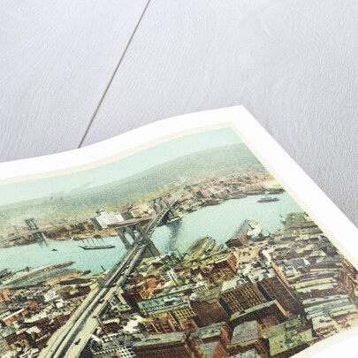 Brooklyn and Manhattan Bridges, New York Postcard by Anonymous