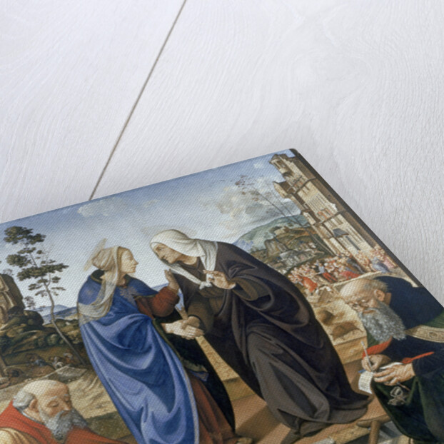 Visitation, With Saint Nicholas and Saint Anthony Abbot by Piero di Cosimo