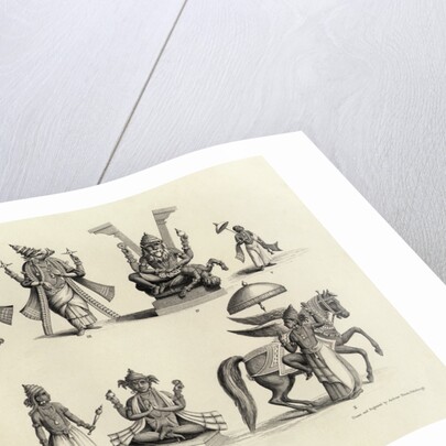 Engraving of the Ten Avatars of Vishnu by Anonymous