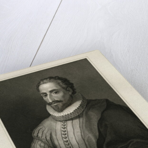 Engraved Portrait of Miguel de Cervantes Saavedra by Anonymous