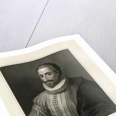 Engraved Portrait of Miguel de Cervantes Saavedra by Anonymous