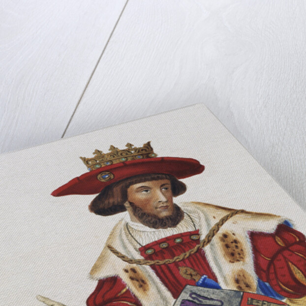 Manuscript Illumination of a King by Anonymous