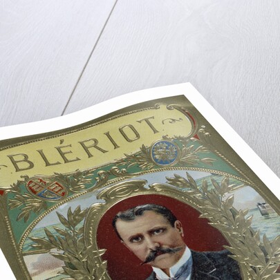 Cigar Label Design Celebrating Louis Bleriot's First Flight Across the English Channel by Anonymous